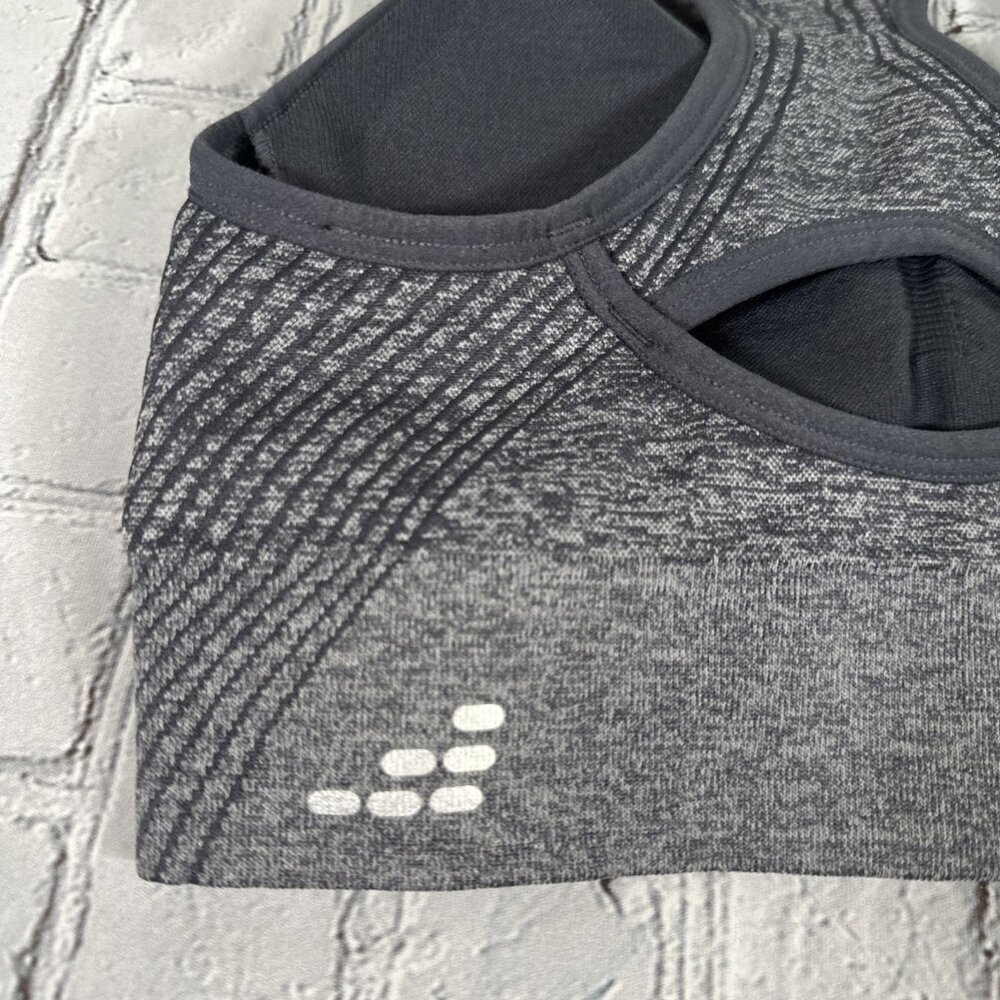 BCG Women’s Low Support Molded Cup Sports Bra size Small Grey Gray Removable Pad - Picture 11 of 14